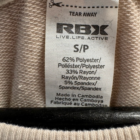 RBX- Tan longline Crewneck oversized Sweatshirt Woman’s SM - Picture 9 of 9